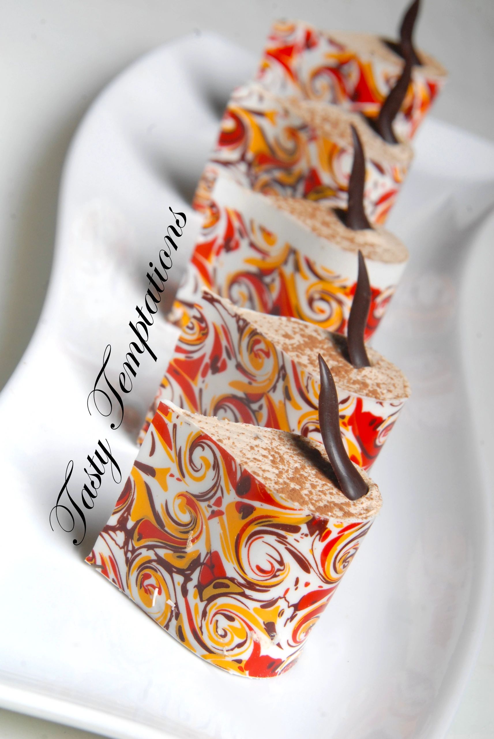 Decorative canapé appetizer catering